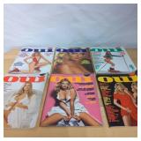 6 ï¿½Ouiï¿½ Magazines with Covers Featuring Models, 19