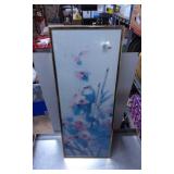 Framed Watercolor Artwork Depicting Bird and Flora