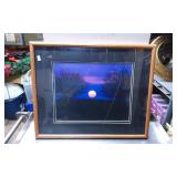 Framed Artwork Print Featuring Sunset Scene Signed