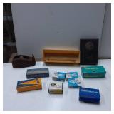 Office Supplies Including Stapler, Clips, and Orga