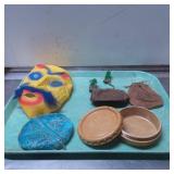 Miscellaneous Items Including Decorative Mask, Pou