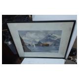 Framed Print of ï¿½In Narvik Fjordï¿½ by Charles Edwar