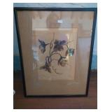 Framed Artwork Titled ï¿½Wooden Roses,ï¿½ Hawaii, Sear