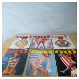 Six Oui Magazine Issues with Mixed Publication Dat