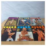 Six Oui Magazines Featuring Various Issues