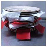 Vintage Ceramic Dinnerware Set with Floral Design