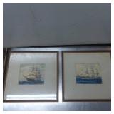Framed Maritime Prints Depicting Sailing Ships