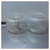 Frosted Glass Sphere Lamp Shades featuring Etched