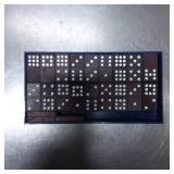 39 Dominoes in Blue Plastic Case