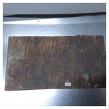 Wooden Box with Assorted Hardware and Hinged Lid