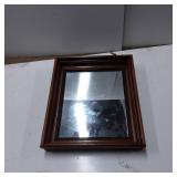 Wood-Framed Rectangular Wall Mirror