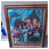 Framed ï¿½Star Country Bandï¿½ Illustrated Poster