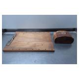 Wooden Hinged Board and Small Wooden Deco Box