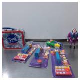 York Lunchbox, Garfield Pez Dispensers, and Figure