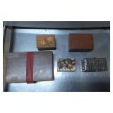 Wooden and Metal Boxes, Decorated and Plain