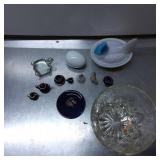 Decorative Figurines, Glassware, and Dish Items