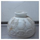 Opaque Glass Pendant Light Fixture Shade with Embo