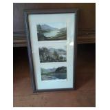 Framed 1920s European Postcards Display