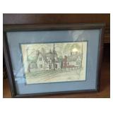 Clark M. Groff Print of Hunter Store in Williamsbu