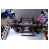 Ornate Brass and Iron Hanging Light Fixture with D