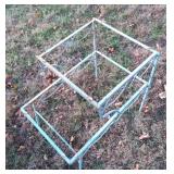 Metal Two-Tier Plant Stand, 2ft x 2ft x 18in