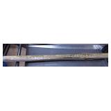 3 Wooden Yardsticks with Printed Measurement Marki