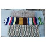 Three Woven Rugs in Assorted Designs and Colors