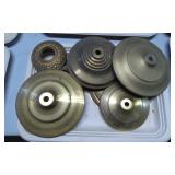 Brass Lamp Parts with Decorative Elements