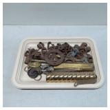 Metal Hardware Components Including Brass and Cast