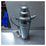 Chrome Plated Cocktail Shaker with Handle and Spou