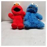 Plush Sesame Street Characters: Elmo and Cookie Mo