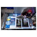 Collectibles, Prints, and Plush Bear Display