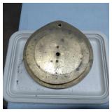 Round Brass Clock Back Panel with Center Holes