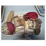 Vintage Doll and Accessories Including Miniature F