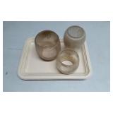 Three Dietz-Style Glass Lantern Globes