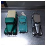 Three Die-Cast Model Cars Including Vintage Pickup