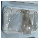 Vintage Glass Lamp Chimneys