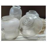 Large Grouping of Assorted Glass Shades, Largest I