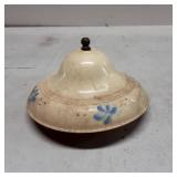 Painted Metal Lamp Shade with Floral Motif