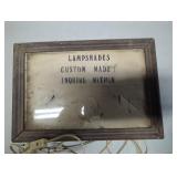 Punch Paper Lamp Shade Advertising Light-Up Sign