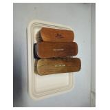 Three 100% Coarse Hair Shoe Brushes Made in Brazil