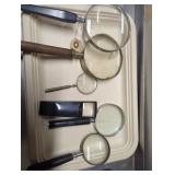 Six Magnifying Glasses with Various Handle Styles