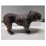 Carved Asian Bulldog Figurine, 8 Inches Long