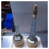 Italian Fiasco Glass Bottles with Wicker Bases