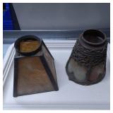 Stained Glass Lamp Shades with Metal Frames