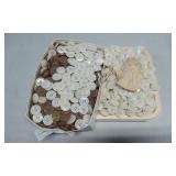 White and Brown Plastic Sewing Buttons