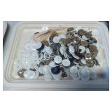 Plastic and Metal Buttons in Mixed Sizes