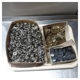 Plastic Buttons in Various Sizes and Colors