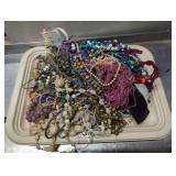 Costume Jewelry Lot for Crafting, Including Neckla