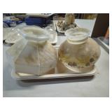 Frosted Glass Light Shades, 7-Inch Diameter